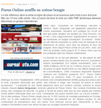 Pneus Online souffle sa 10ème bougie
