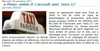 Pneus-online.fr s’accorde avec Taxis G7