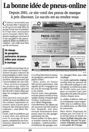Le Progrès, parution du Mercredi 5 octobre 2005