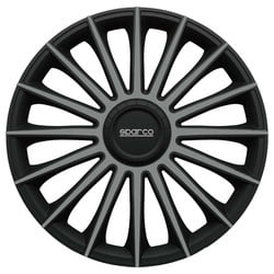 Sparco Radkappen Lazio 15 Zoll ABS schwarz / silber 4er Set