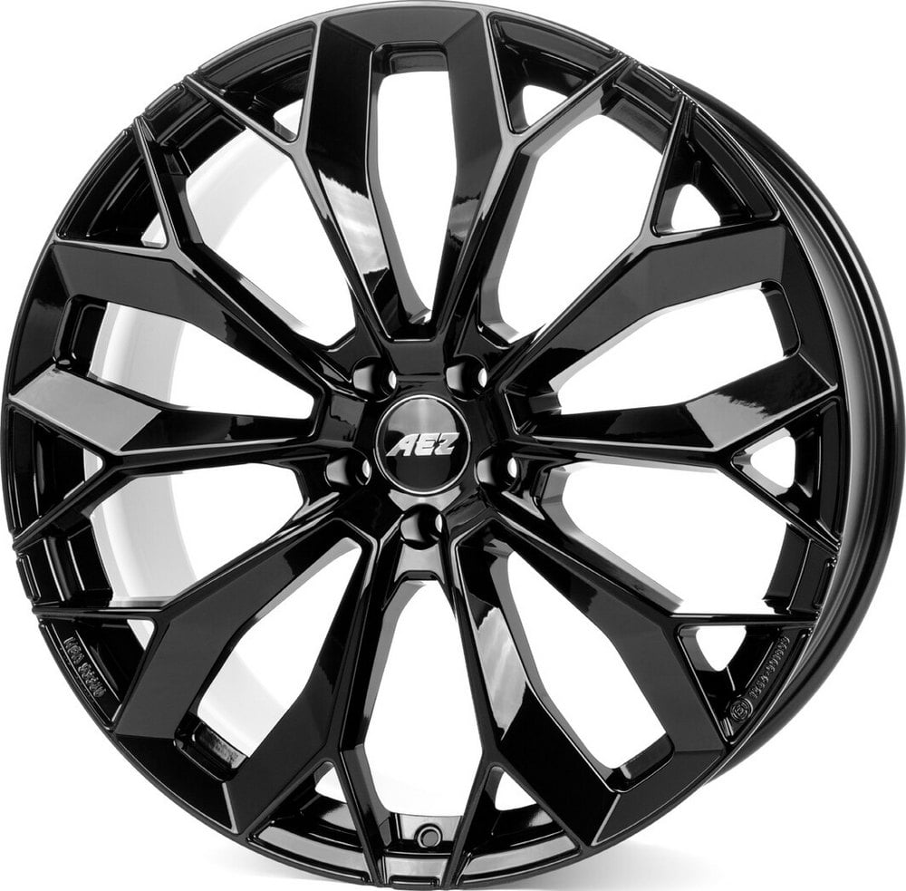 Jante Aez Leipzig Black 9.5x21 5x112 ET25 66.6 Noir glace