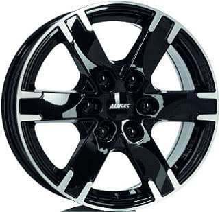 Alutec Titan 7.5x17 6x130 ET55 84.1 Zwart gepolijst vlak velg