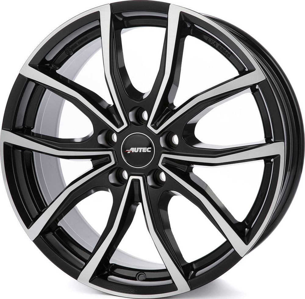 Autec Vidron 7.5x19 5x108 ET50 63.3 Schwarz verblendung poliert Felge