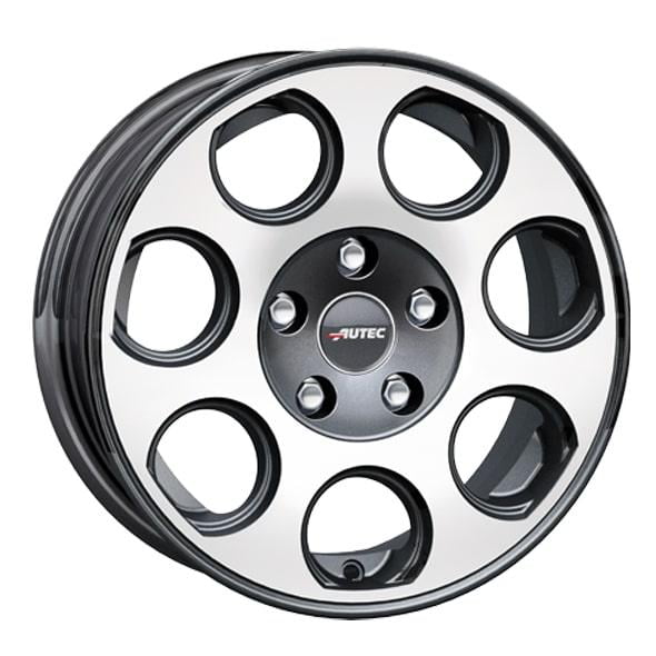Autec Yuna 6.0x15 5x112 ET30 66.6 Grafiet gepolijst vlak velg