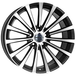Borbet BLX 8.5x19 5x120 ET30 72.5 Mat zwart gepolijst vlak velg