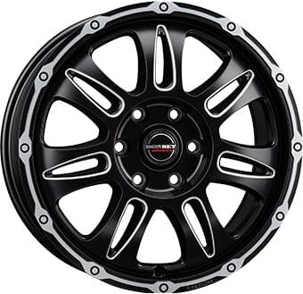 Borbet CW8 velg MAT ZWART GEPOLIJST VLAK
