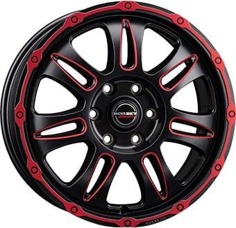 Borbet CW8 velg ZWART MER RODE RAND