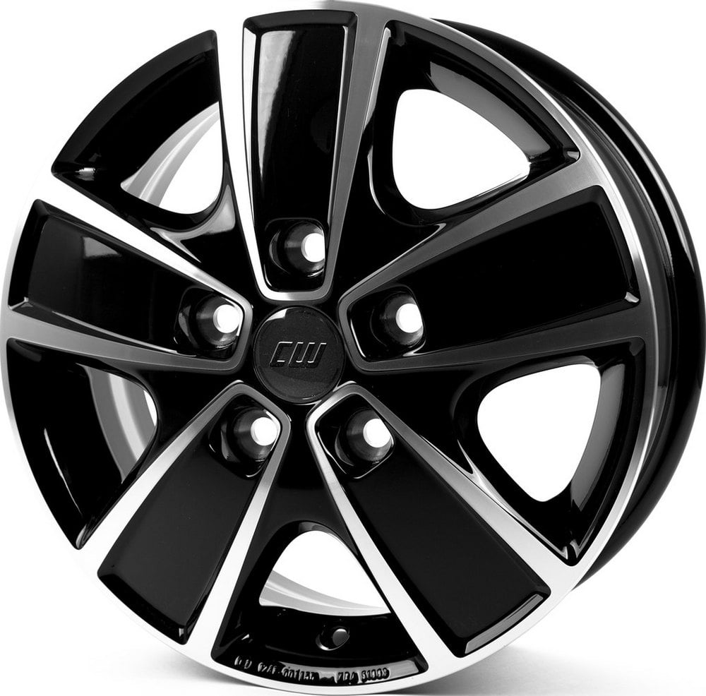 Jante Borbet CWG 6.0x16 5x130 ET68 78.1 Noir brillant face polie