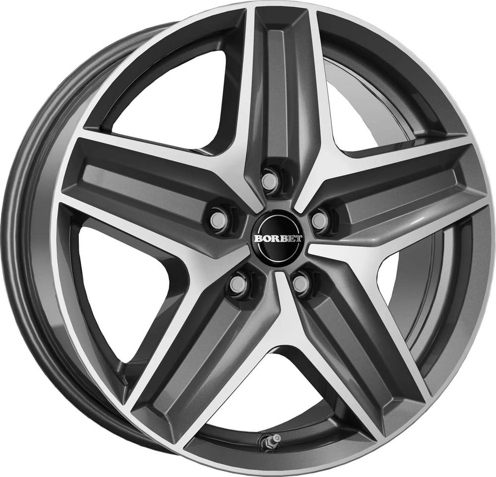 Borbet CWZ 7.5x18 5x112 ET48 66.5 Anthracite polished face rim
