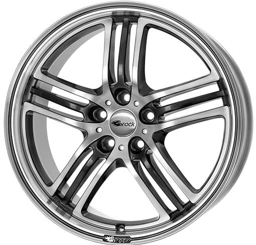 Brock B27 Felge GRAPHITE VERBLENDUNG POLIERT