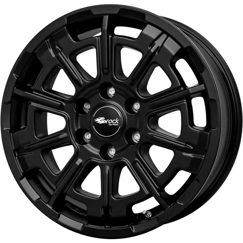 Brock B45 7.0x17 5x120 ET55 65.1 Mat zwart velg