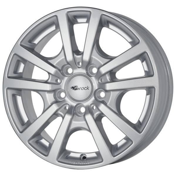 Brock RC25T 6.5x16 5x118 ET48 71.1 Silber cristall Felge