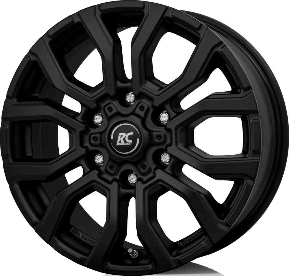 Brock RC35 6.5x16 6x120 ET50 74.6 Mat zwart velg