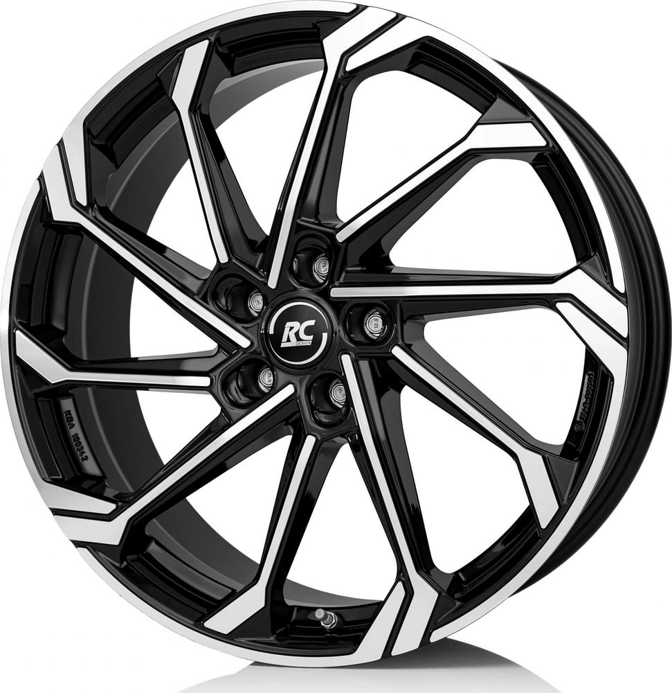 Brock RC36 8.0x19 5x112 ET52 66.6 Shinny black machined face rim