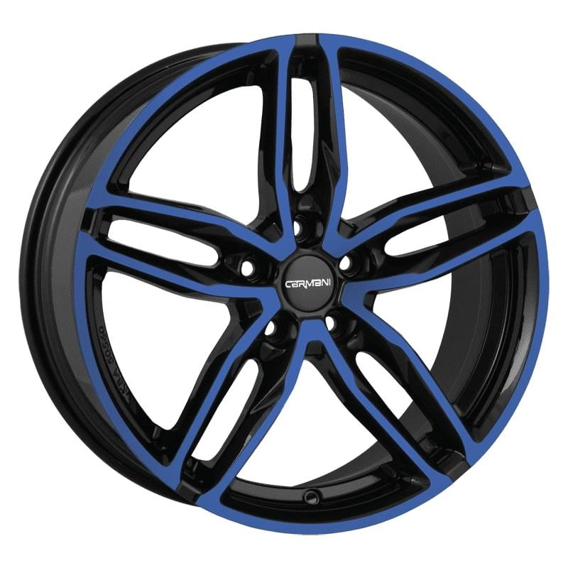 Jante Carmani CA13 PRETO FACE LISA AZUL-ESCURA
