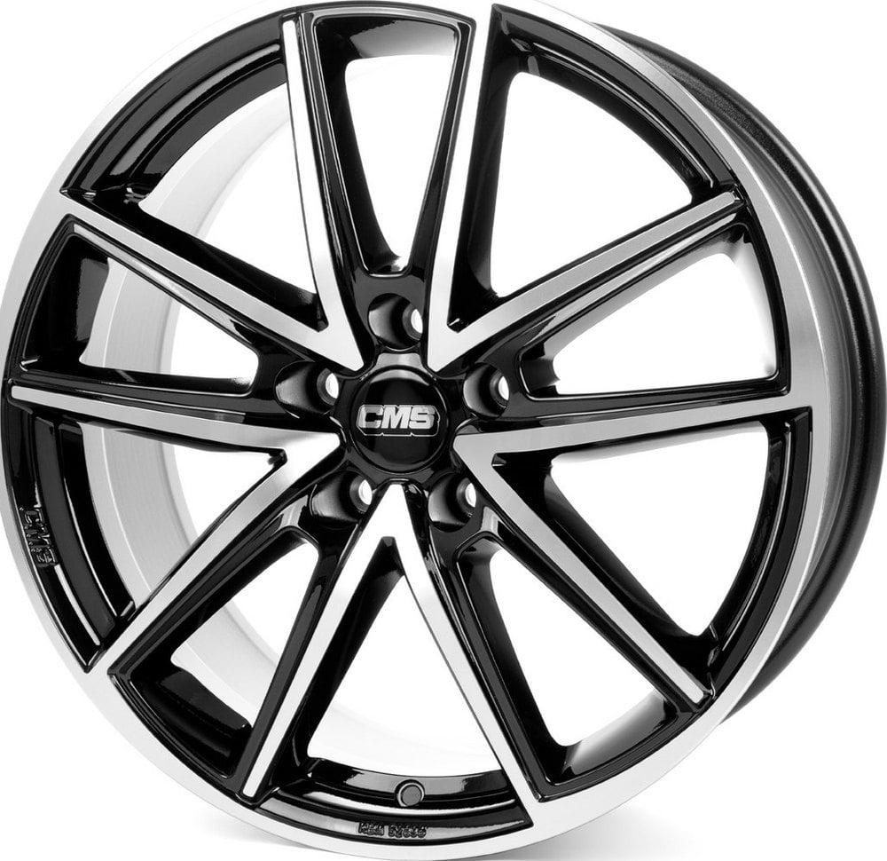 Jante CMS C30 6.5x16 5x114.3 ET32 66.1 Noir brillant face polie
