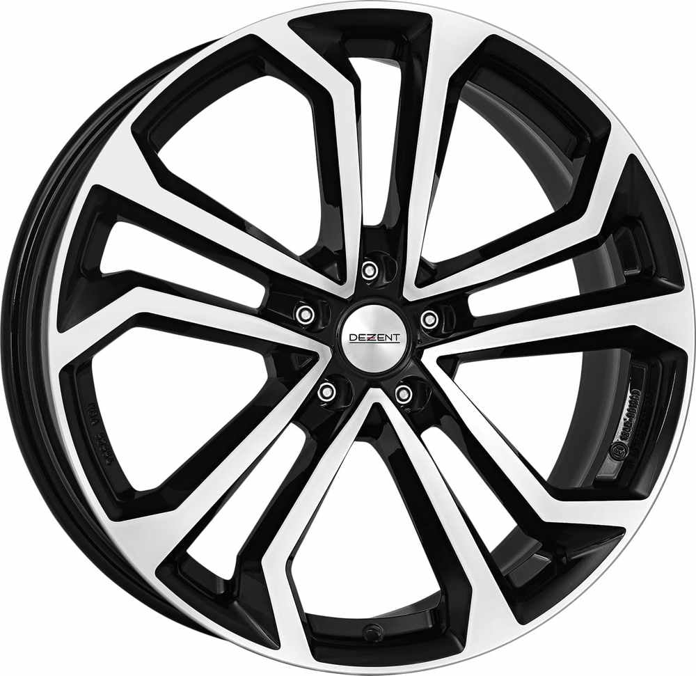 Jante Dezent TA Dark 8.0x19 5x114.3 ET48 71.6 Noir brillant face polie