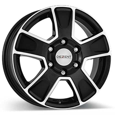 Jante Dezent Van Dark 6.5x16 6x130 ET62 84.1 Noir face polie