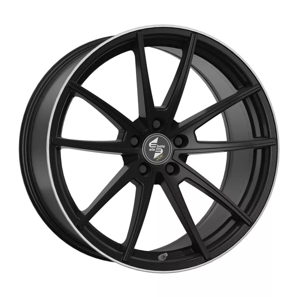 Eta Beta Manay-K 9.0x20 5x120 ET35 78.1 Mat zwart gepolijste rand velg