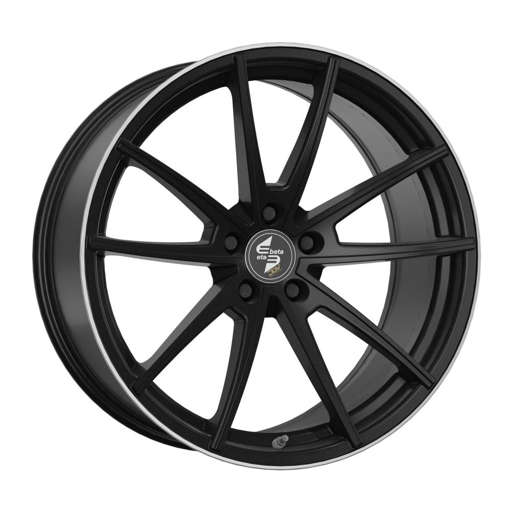 Jante Eta Beta Manay 8.5x19 5x112 ET47 78.1 Noir mat bord poli