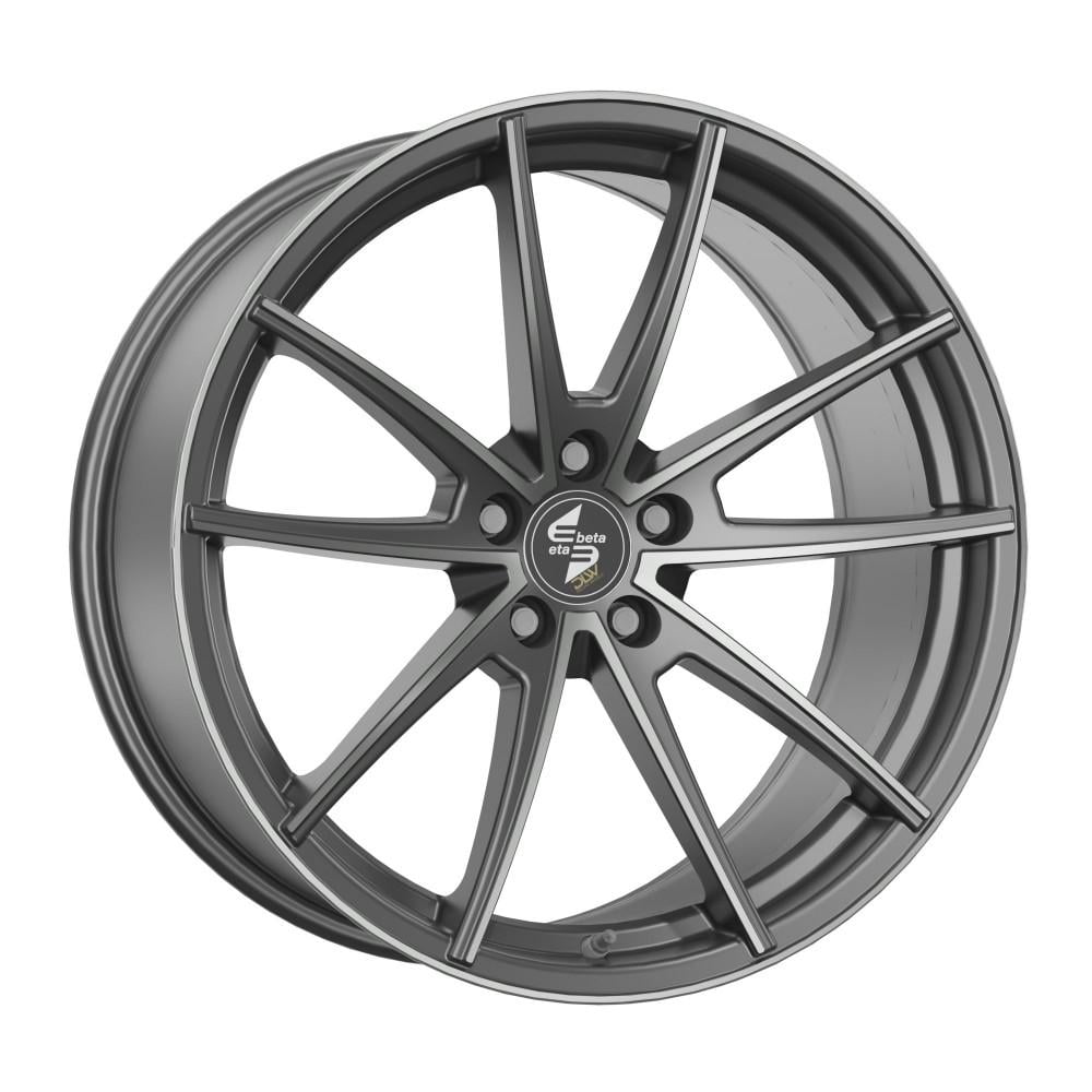 Eta Beta Manay 8.5x19 5x112 ET31 78.1 Mat antraciet gepolijst vlak velg