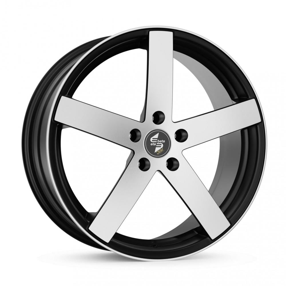 Eta Beta Uros S-K 8.5x19 5x112 ET35 78.1 Mat zwart gepolijst vlak velg