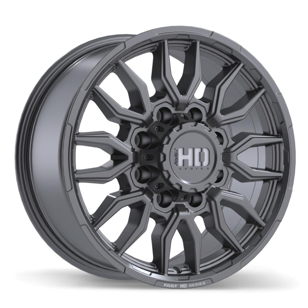 Jante Fast HD GRIT 8.5x18 8x180 ET44 124.4 Gunmetal satine avec fraisage