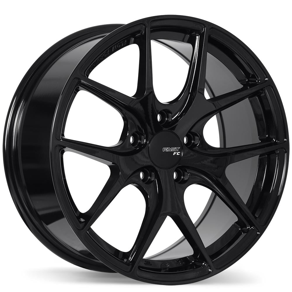 Fast Wheels FC04 9.5x19 5x120 ET45 72.6 Metallic black rim