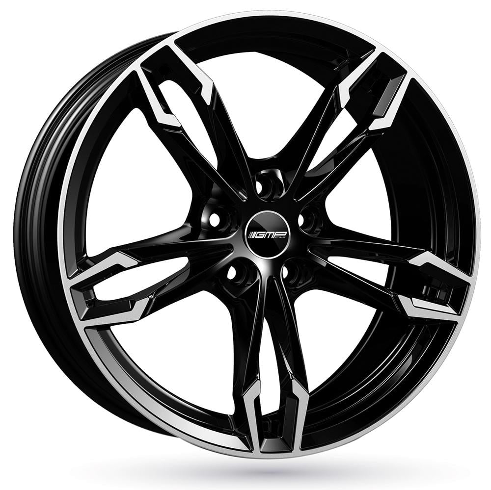 GMP Dea 9.0x19 5x112 ET44 66.6 Schwarz glÄnzend verblendung poliert Felge