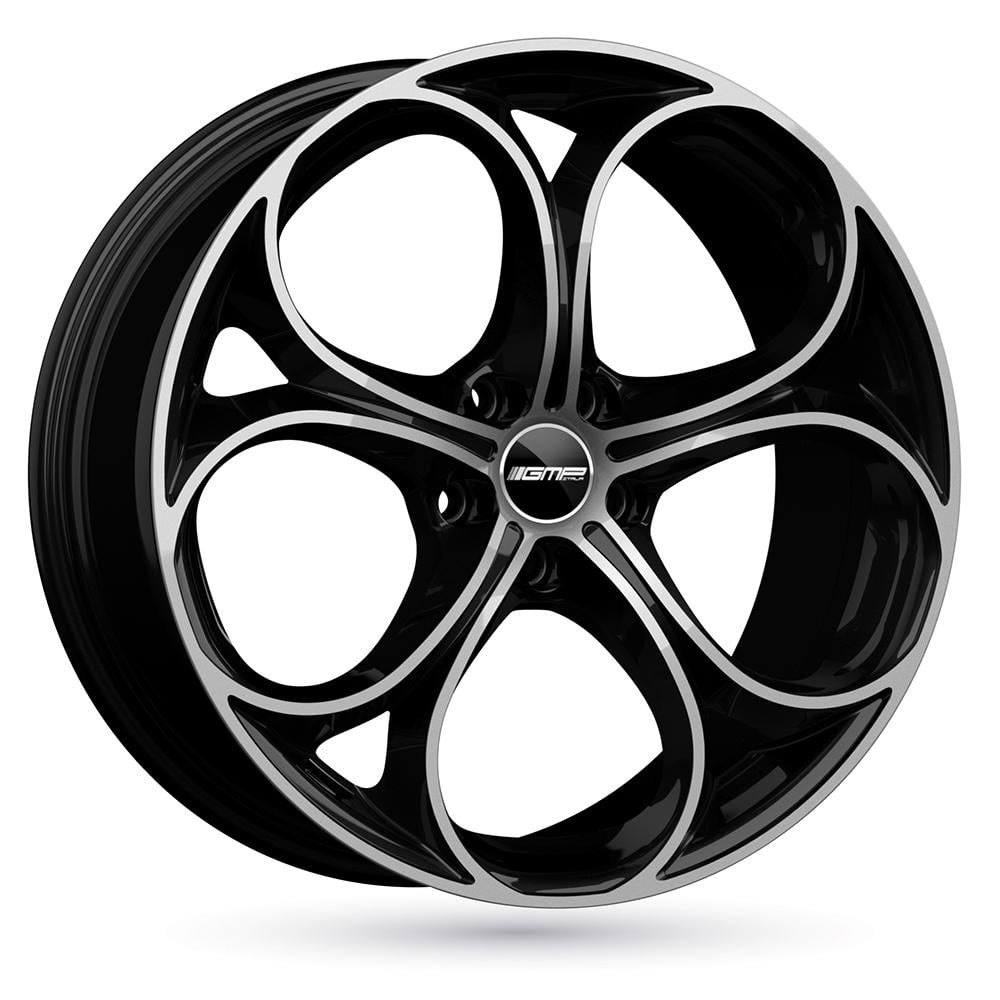 GMP Drake 8.0x19 5x110 ET33 65.1 Schwarz glÄnzend verblendung poliert Felge