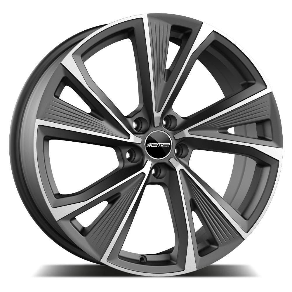 GMP Evento 8.5x21 5x112 ET38 57.1 Grau poliert matt Felge