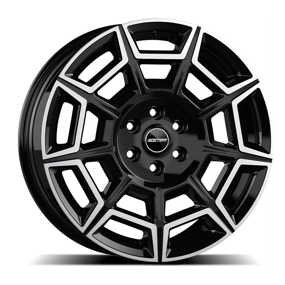 GMP Pervan 7.5x18 5x114.3 ET40 66.1 Schwarz glÄnzend verblendung poliert Felge