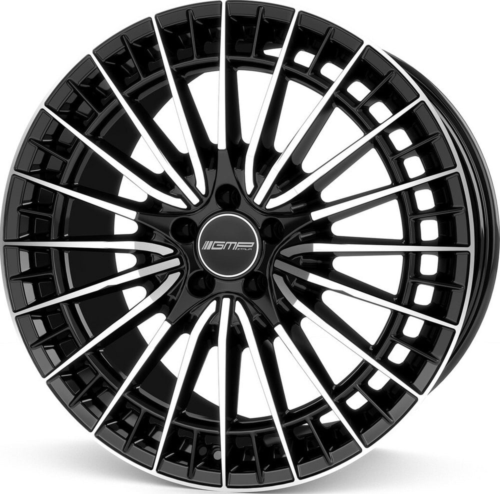 Jante GMP QStar 8.0x19 5x112 ET35 66.6 Noir brillant face polie