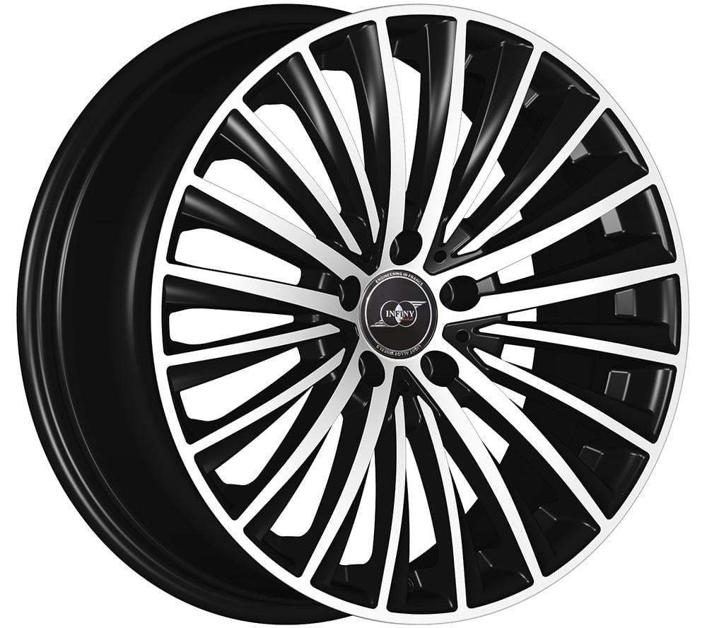 Infiny Individual Vector 9.0x19 5x112 ET42 66.5 Schwarz glÄnzend verblendung poliert Felge