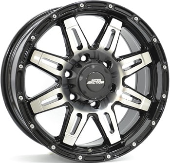 Jante Inter Action Grabber PRETO FACE POLIDA
