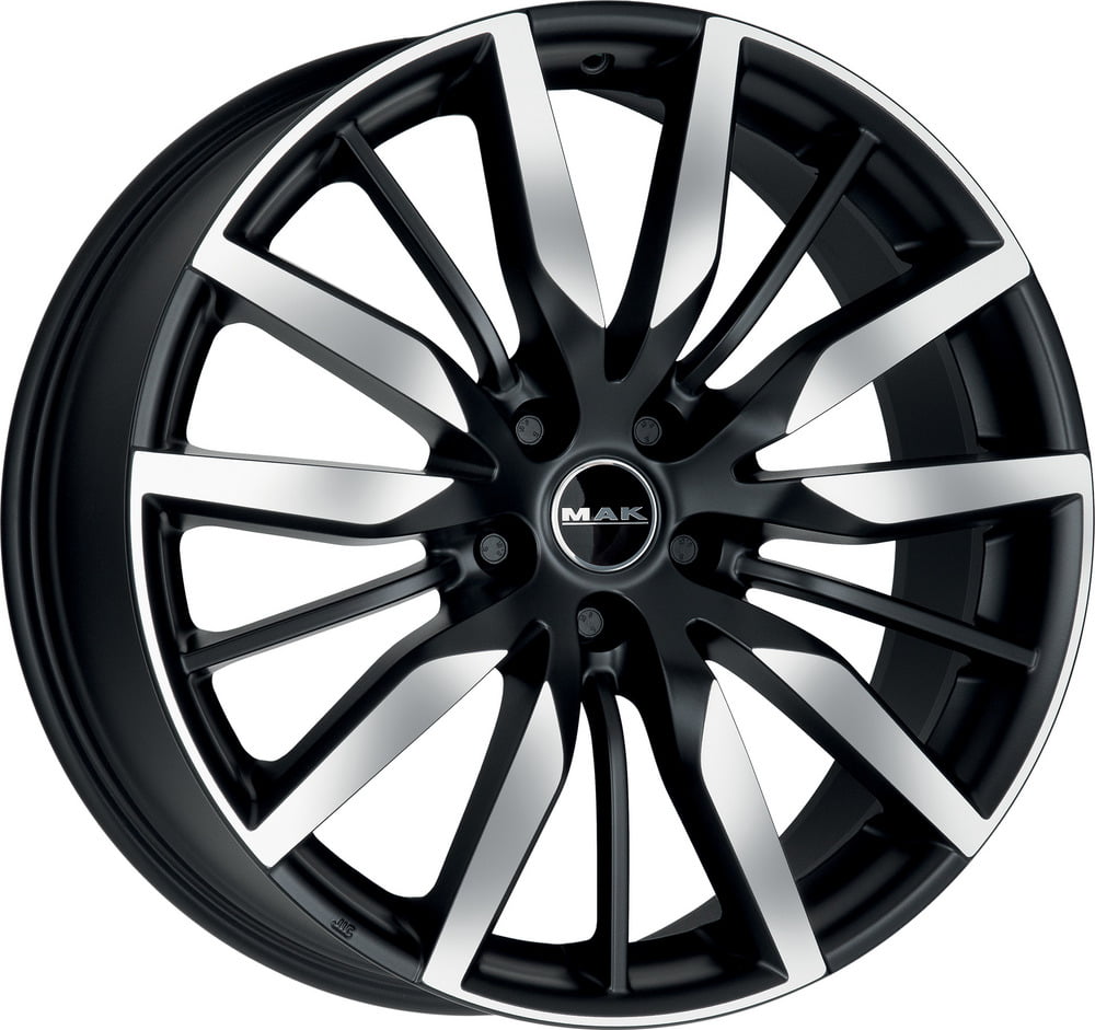 Mak Barbury 8.5x20 5x108 ET45 63.4 Shinny black machined face rim