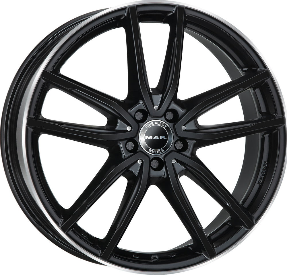 Mak Evo-D Felge SCHWARZ RAND POLIERT