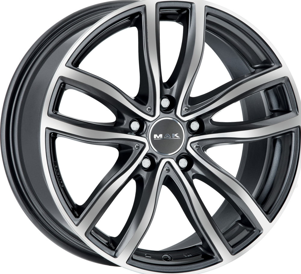 Mak Fahr 8.0x20 5x112 ET51 66.6 Gun metal gepolijst vlak velg