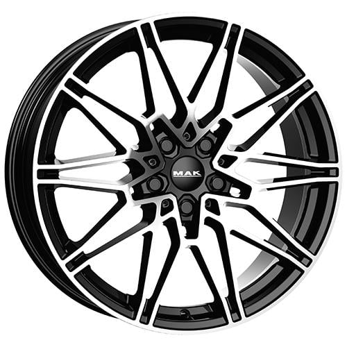 Cerchi Mak Koenig 7.5x17 5x112 ET41 66.6 Glossy black polished face