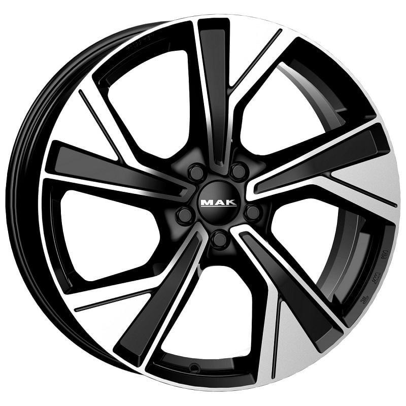 Mak Malmoe 8.5x19 5x108 ET56 63.4 Schwarz glÄnzend verblendung poliert Felge