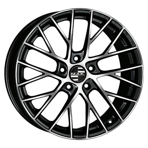 Mak Monaco 8.5x19 5x130 ET55 71.6 Schwarz glÄnzend verblendung poliert Felge