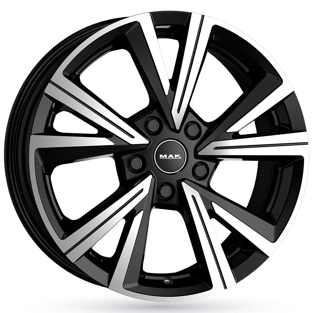 Cerchi Mak Qvarz 8.0x18 5x112 ET44 57.1 Glossy black polished face