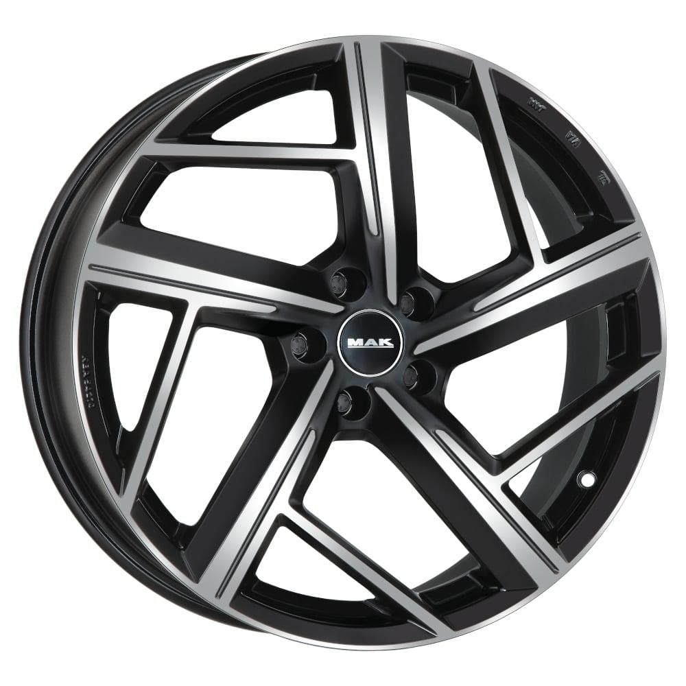 Jante Mak Qvattro 8.0x18 5x112 ET26 66.5 Preto brilhante face polida