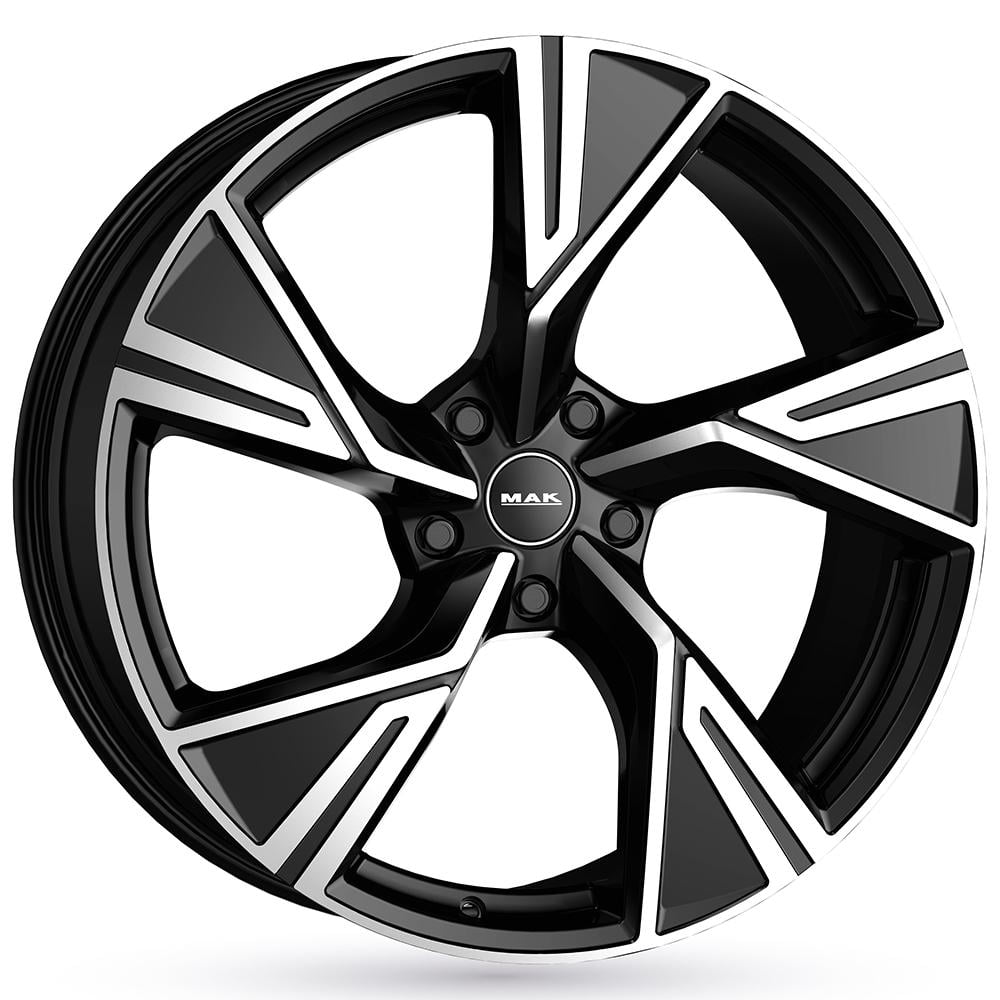 Mak STARK 9.5x21 5x112 ET20 66.45 Schwarz glÄnzend verblendung poliert Felge