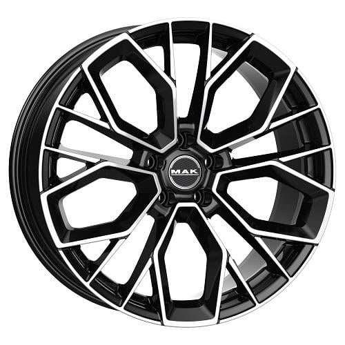 Mak Stilo-D 10.0x21 5x112 ET19 66.5 Schwarz glÄnzend verblendung poliert Felge