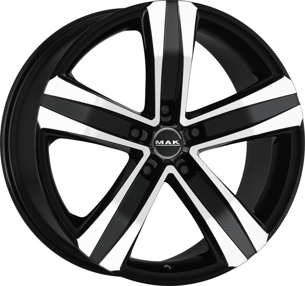 Cerchi Mak Stone5 T 7.5x18 5x114.3 ET40 76 Glossy black polished face