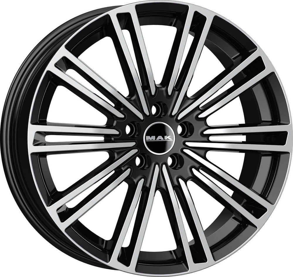 Jante Mak York 8.0x19 5x108 ET42 63.4 Noir face polie