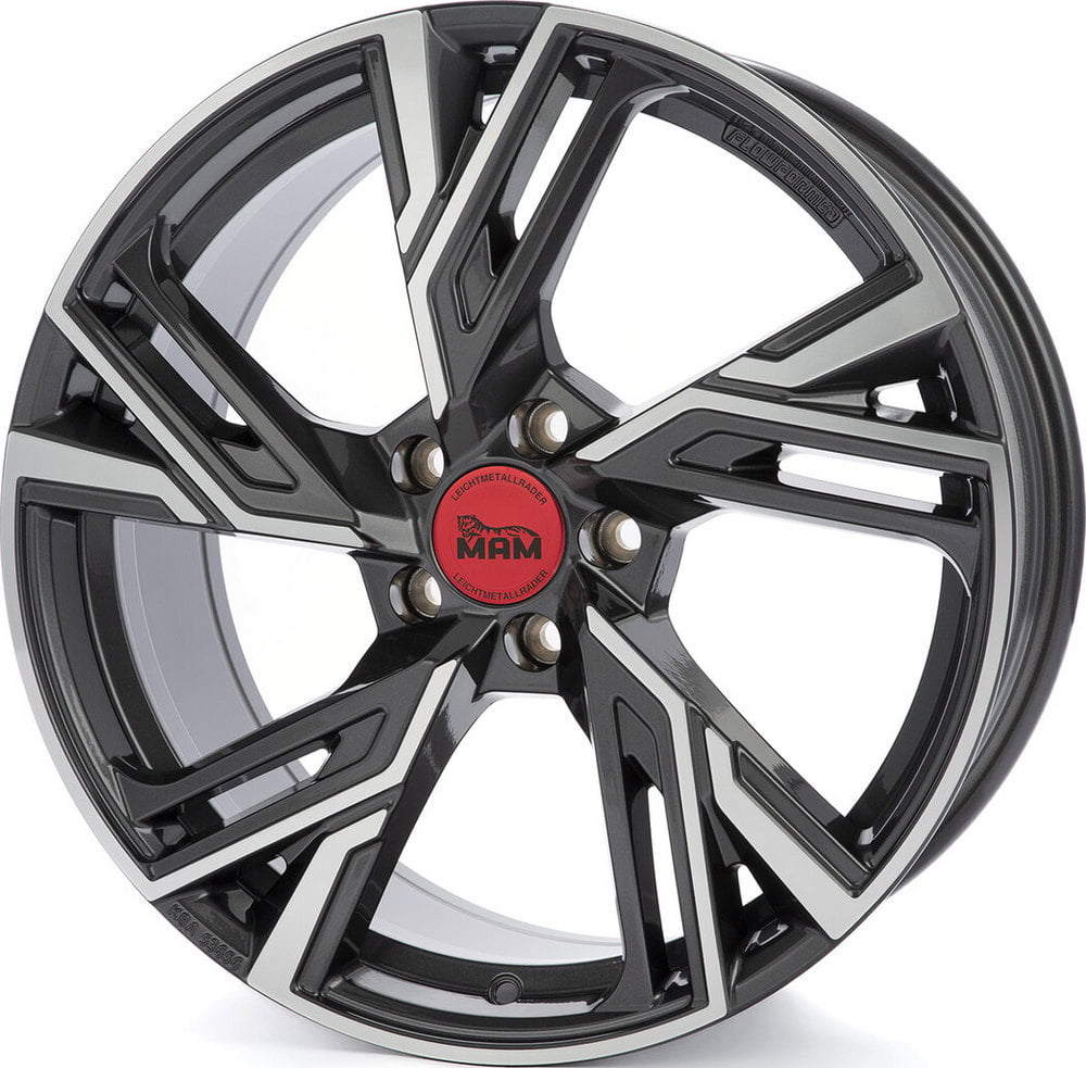 Jante Mam Felgen MamRS5 8.5x19 5x112 ET45 72.6 Gun metal face polie