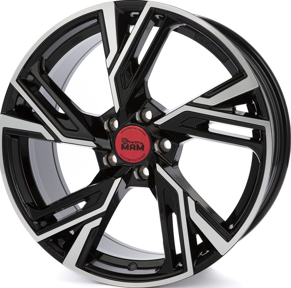 Jante Mam Felgen MamRS5 8.0x18 5x114.3 ET45 72.6 Noir face polie