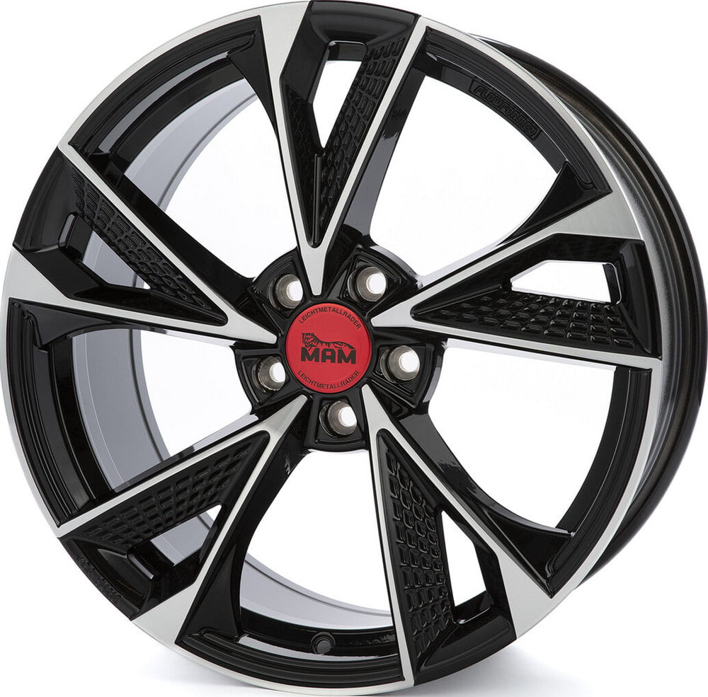 Jante Mam Felgen MamRS6 8.5x19 5x114.3 ET40 72.6 Noir face polie